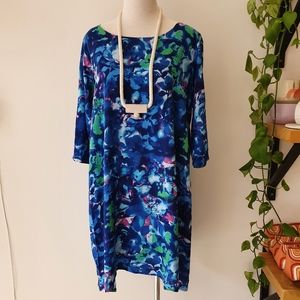 Vintage floral swing shift dress